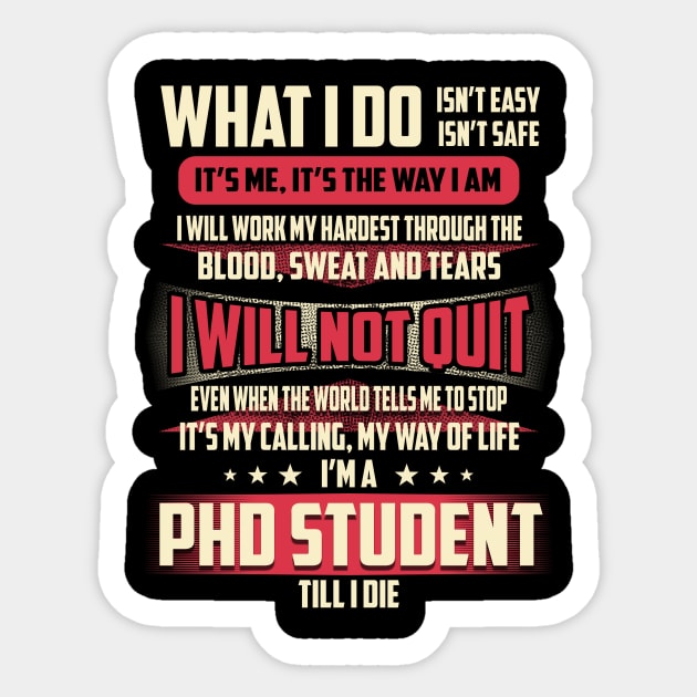 Phd Student What i Do Sticker by Rento